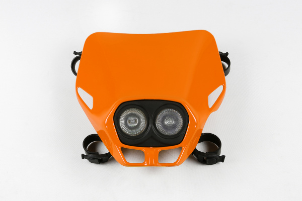 Motocross Firefly Twins headlight orange - Headlight - PF01700-127 - UFO Plast