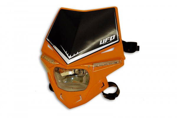 Motocross Stealth headlight orange - Headlight - PF01715-127 - Ufo Plast