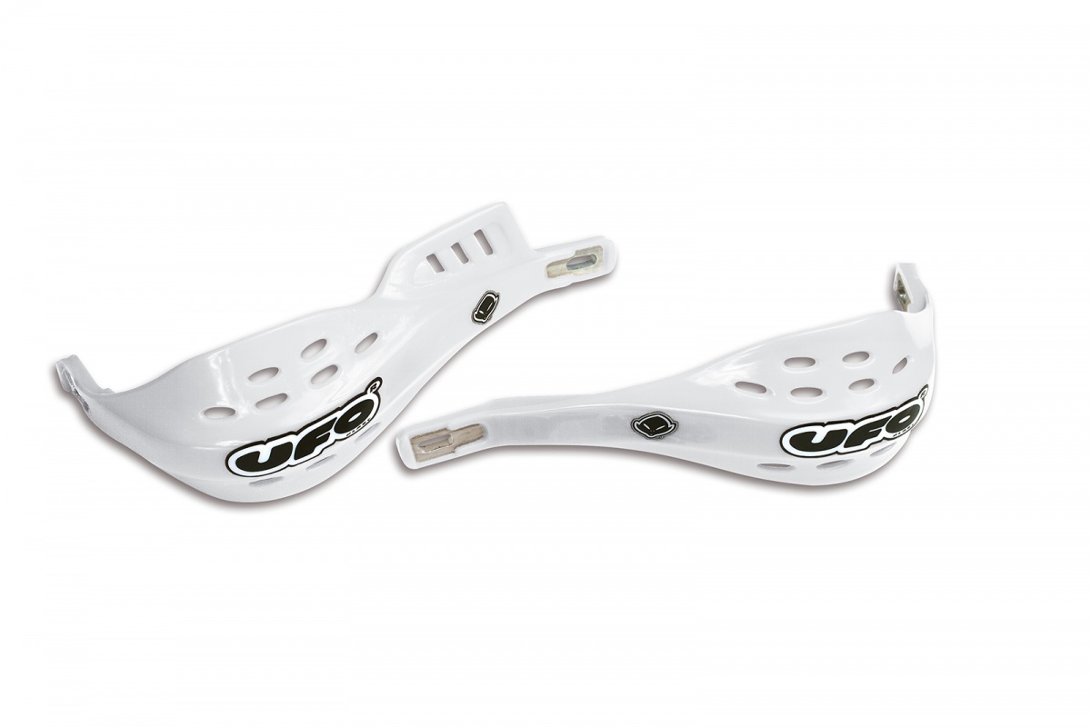 Motocross handguards Jumpy white - Handguards - PM01619-041 - Ufo Plast