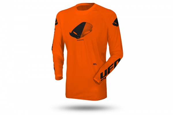 Motocross Radial jersey neon orange - 2023 COLLECTION - MG04527-FFLU - UFO Plast