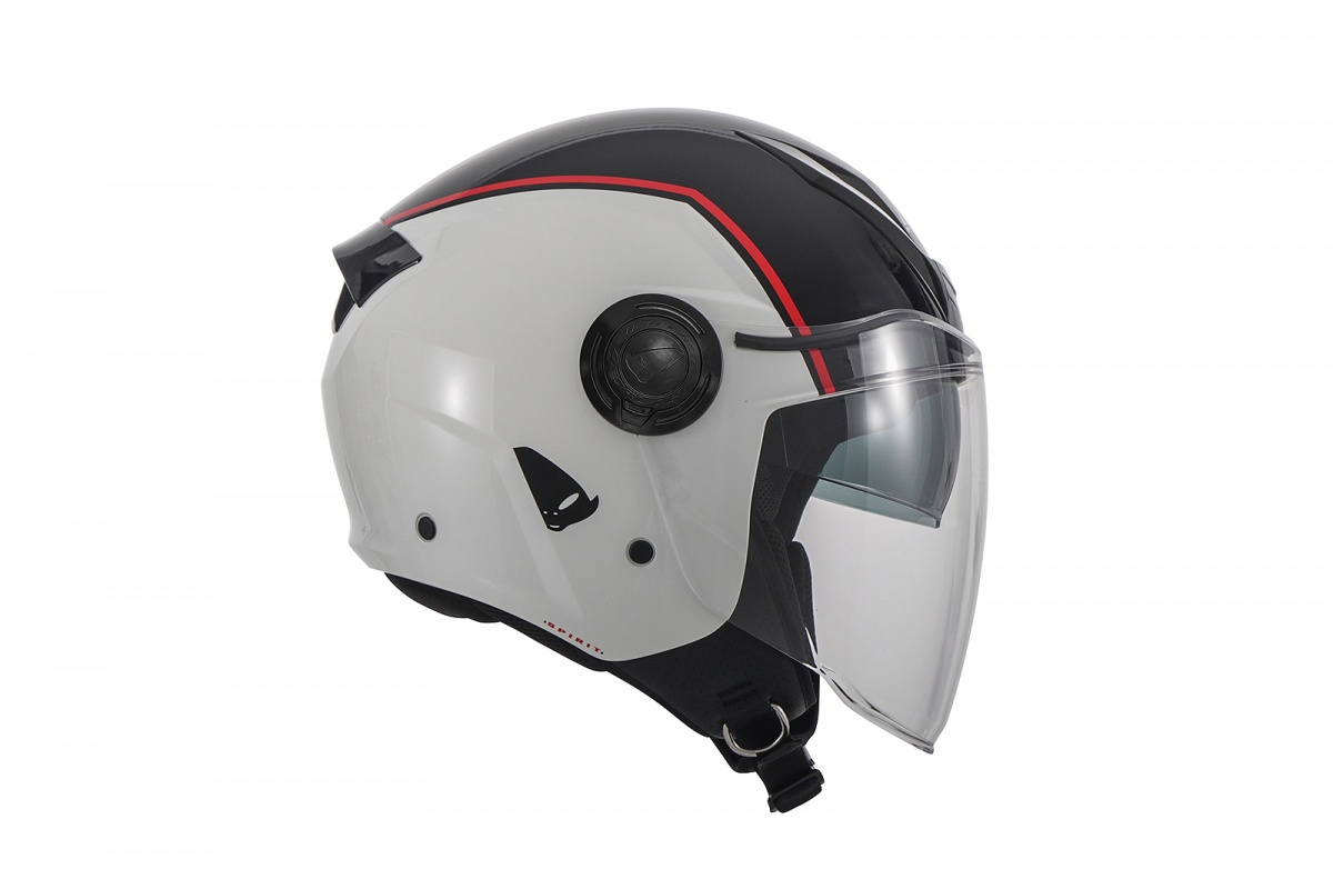 Spirit urban jet helmet white and black - Helmets - HE13003-WK - UFO Plast
