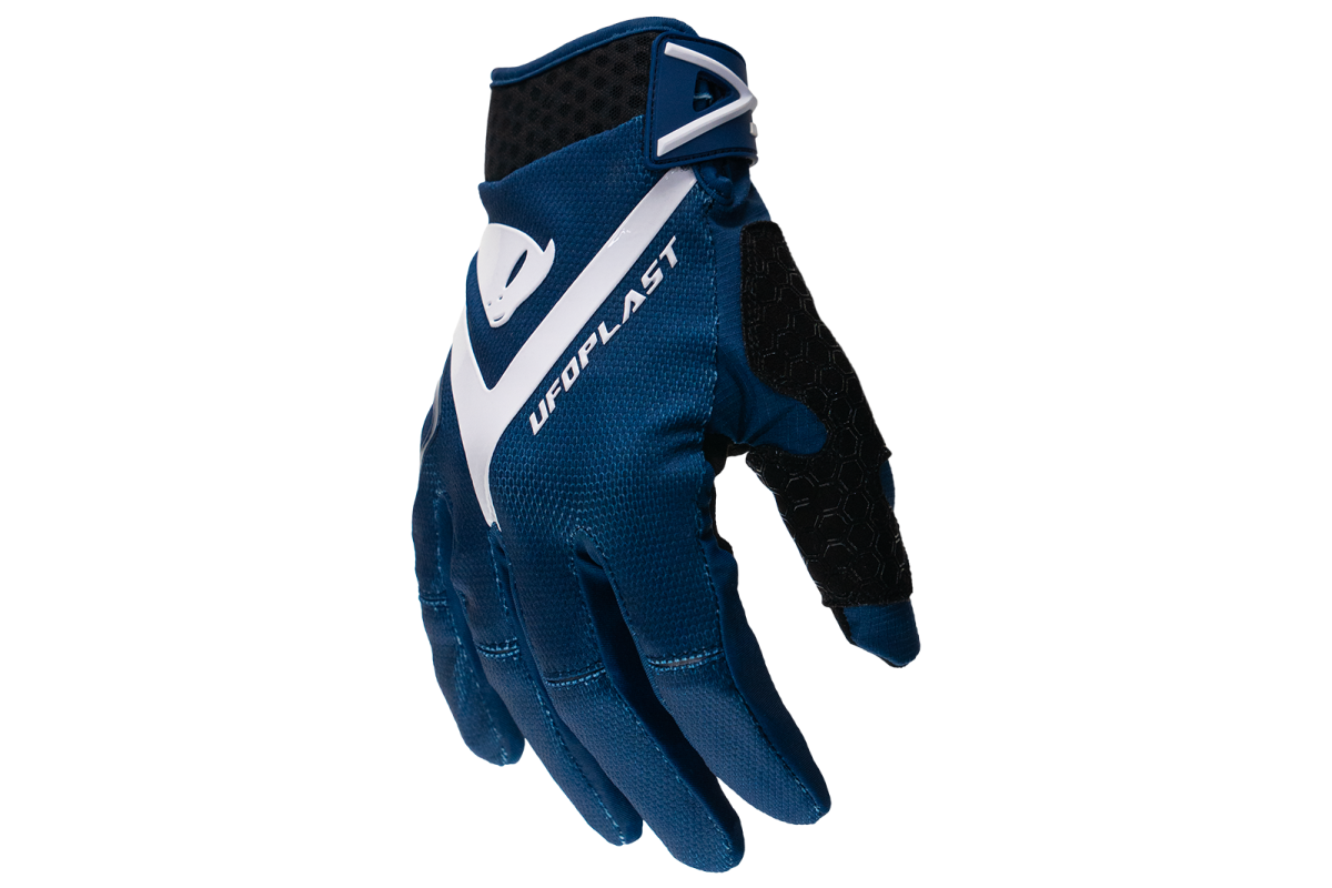 Motocross Hayes gloves neavy blue and white - Gloves - GL13001-NW - Ufo Plast