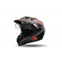 Motocross Aries helmet grey and orange - Helmets - HE13500-EF - Ufo Plast