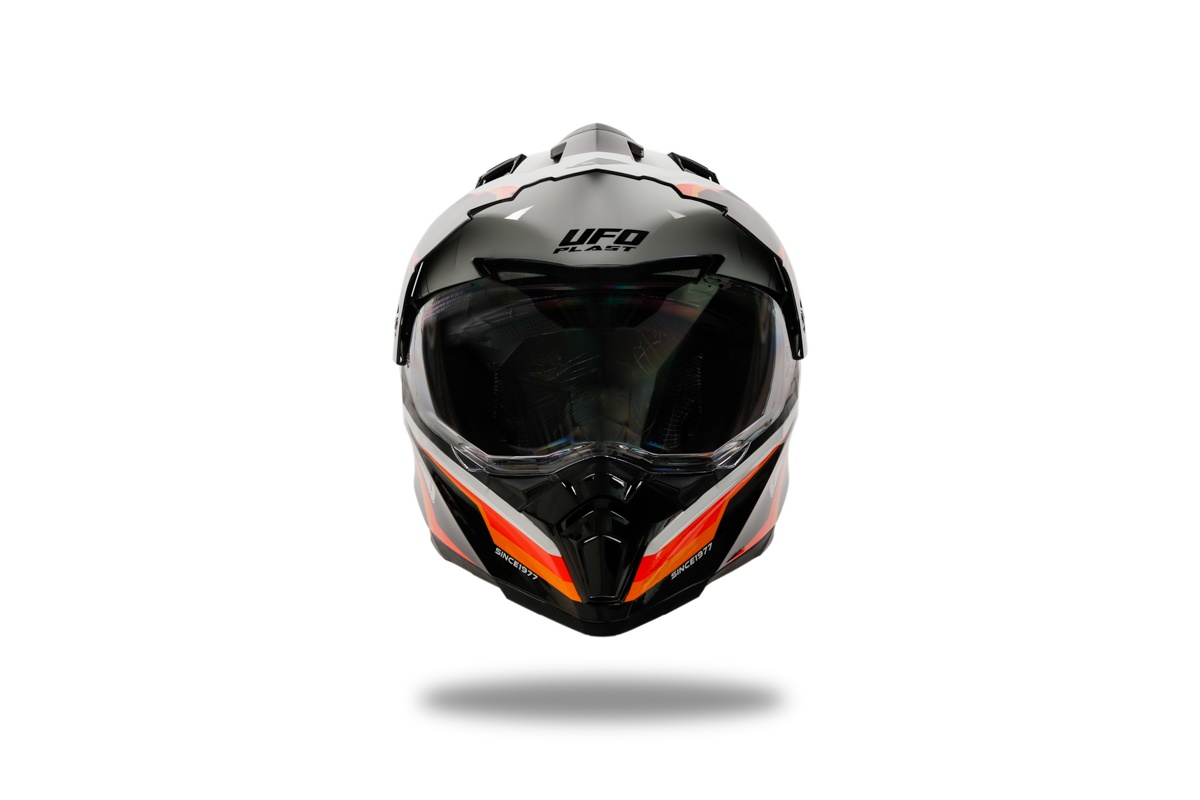 Motocross Aries helmet black and white - Helmets - HE13500-WK - Ufo Plast