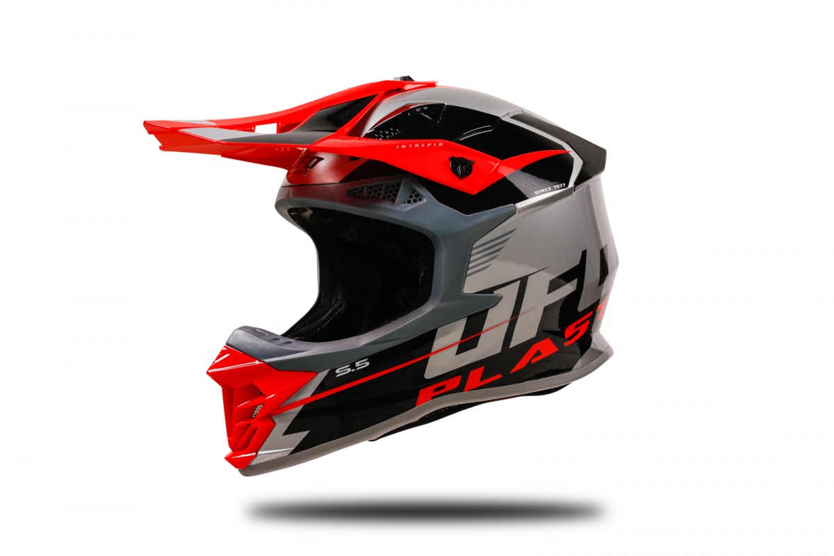 Motocross Intrepid helmet grey - Helmets - HE13400-EB - Ufo Plast